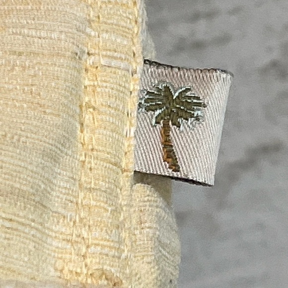 Island Shores 100% Washable Silk Pale Yellow Camp Shirt Sz L Beach Cruise Resort - Picture 6 of 16
